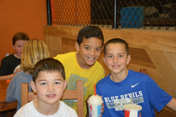 5th Graders enjoy a cook snack!